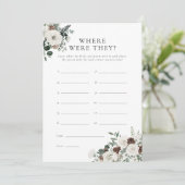 Wintergroen Bloemen Waar Waren Ze Game Kaart (Staand voorkant)