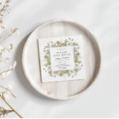 Wintergroen Elegant Vierkant Open Huis Kaart