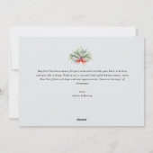 wintergroen foto kerstkaart (Achterkant)