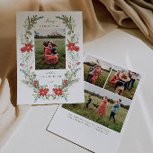 Wintergroen frame feestdagenkaart