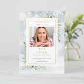 Wintergroen Funeralie Orde van Dienst Programma Programmakaart (Staand voorkant)