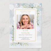 Wintergroen Funeralie Orde van Dienst Programma Programmakaart (Voorkant)