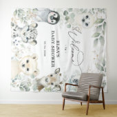 Wintergroen Goud Arctische Dieren Baby Welkom Wandkleed (In Situ (horizontaal))