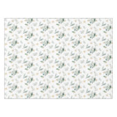 Wintergroen Goud Sneeuwvlokken Elegante Kerstmis Tafelkleed (Voorkant (Horizontaal))