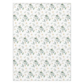 Wintergroen Goud Sneeuwvlokken Elegante Kerstmis Tafelkleed (Voorkant)