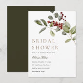 Wintergroen Holly Vrijgezellenfeest Kaart (Voorkant / Achterkant)