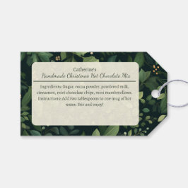 Wintergroen Kerst Warme Chocolademix Cadeaulabel