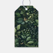 Wintergroen Kerst Warme Chocolademix Cadeaulabel (Achterkant)