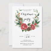 Wintergroen Kerstfeest Kaart (Voorkant)