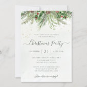 Wintergroen Kerstfeest Kaart (Voorkant)
