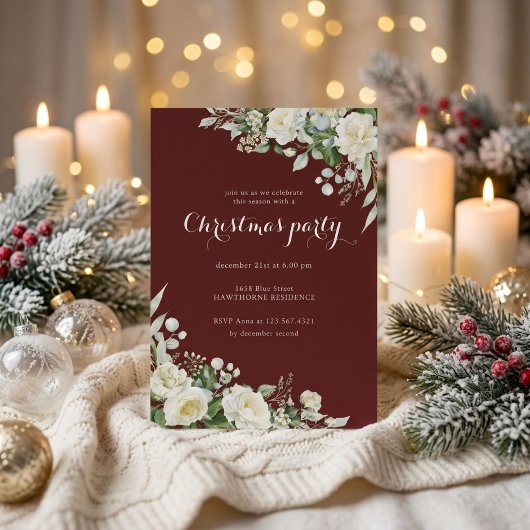 Wintergroen Kerstfeest Kaart