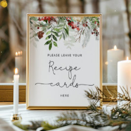 Wintergroen laat hier uw receptkaart achter poster