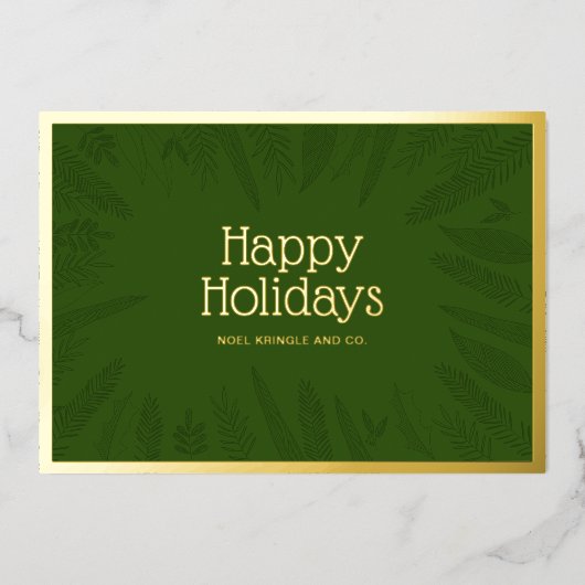 Wintergroen Lijst Prettige feestdagen (Voorkant)