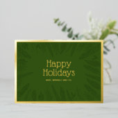 Wintergroen Lijst Prettige feestdagen (Staand Voorkant)