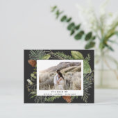 wintergroen redt het briefkaart van de datumfoto (Staand voorkant)