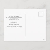 wintergroen redt het briefkaart van de datumfoto (Achterkant)