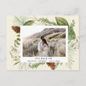 wintergroen redt het briefkaart van de datumfoto (Voorkant)