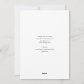 Wintergroen Sneeuw Bokeh Foto Vakantiewenskaart Feestdagenkaart (Achterkant)