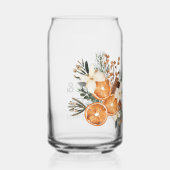 Wintergroen Trouwbekers Blikvorm Glas (Voorkant)