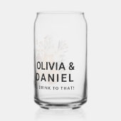 Wintergroen Trouwbekers Blikvorm Glas (Achterkant)