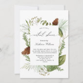 Wintergroen Virtual Baby shower Invitation (Voorkant)