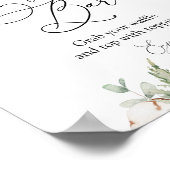 Wintergroen Waffelbar-podiumbord Poster (Hoek)