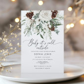 Wintergroenblijvende baby zijn koude buiten baby s kaart