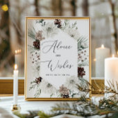 Wintergroene advies en wensen voor pasgetrouwden poster