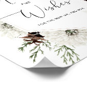 Wintergroene advies en wensen voor pasgetrouwden poster (Hoek)