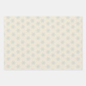Wintergroene bomen Snowflakes pasta Modern Inpakpapier Vel (Voorkant 2)