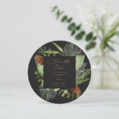 wintergroene elegant behalve de datumfoto kaart (Staand voorkant)