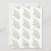 wintergroene kerst - fotokaart voor kerst feestdagenkaart (Achterkant)