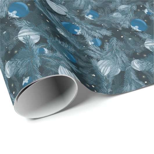 Wintergroene kerstboom cadeaupapier (Rol Hoek)