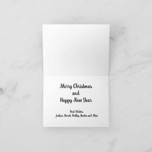 Wintergroene munt Snoep Fancy kerstboom Feestdagen Kaart (Binnen)