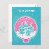 Wintergroet Feestdagenkaart (Voorkant / Achterkant)