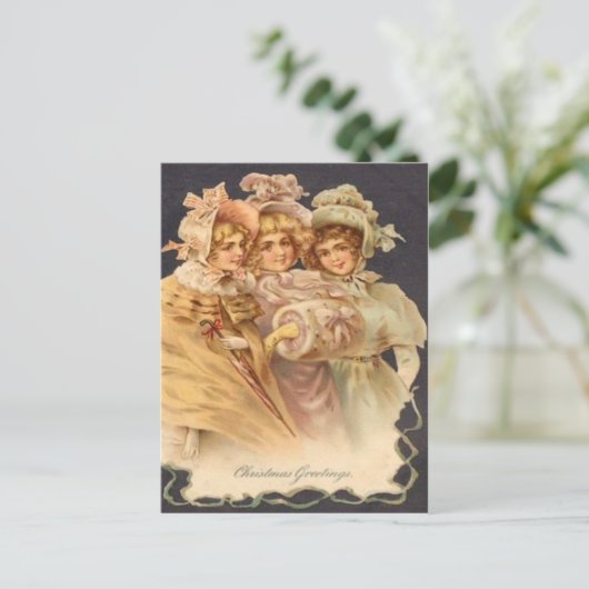 Wintergroeten Briefkaart (Staand voorkant)