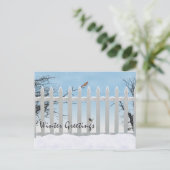 Wintergroeten Feestdagenkaart (Staand voorkant)