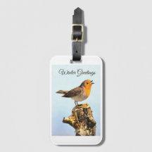 Wintergroeten. Robin zingt