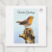 Wintergroeten. Robin zingt Bedankjes Labels (Achterkant)