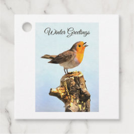 Wintergroeten. Robin zingt Bedankjes Labels