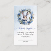 Winterhaas Baby shower Luier Raffle Informatiekaartje (Voorkant)