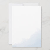 Winterhaas Waterverf Baby shower Kaart (Achterkant)