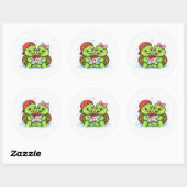 Winterhart Cadeau Ronde Sticker (Vel)