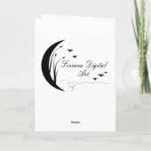 Winterhartes Kerstkaart Feestdagen Kaart (Achterkant)