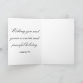 Winterhartes Kerstkaart Feestdagen Kaart (Binnen)