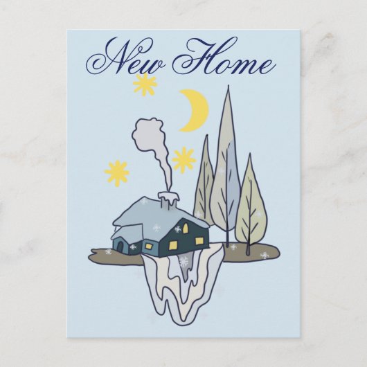 Winterhaus New Home Briefkaart (Voorkant)