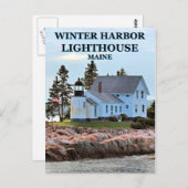 Winterhavenvuurtoren, Maine Briefkaart (Voorkant / Achterkant)