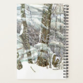 Winterhek bij de nachtelijke waterverf planner (Achterkant)