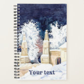 Winterhek bij de nachtelijke waterverf planner (Voorkant)