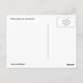 Winterhek en kerk briefkaart (Achterkant)